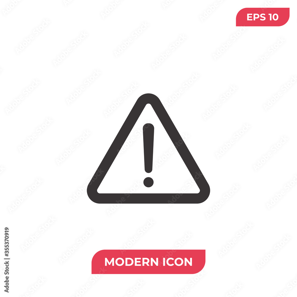 Caution exclamation vector icon, simple sign for web site and mobile app. Caution exclamation vector icon, simple sign for web site and mobile app.
