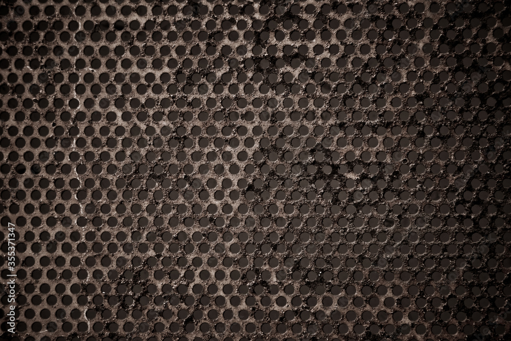 Fototapeta premium Rusted Background or texture from metal gratings.