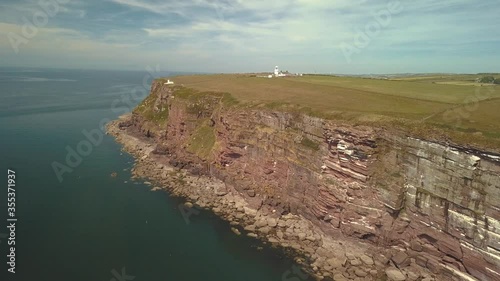 Drone shoot of a Lighthouse in the UK