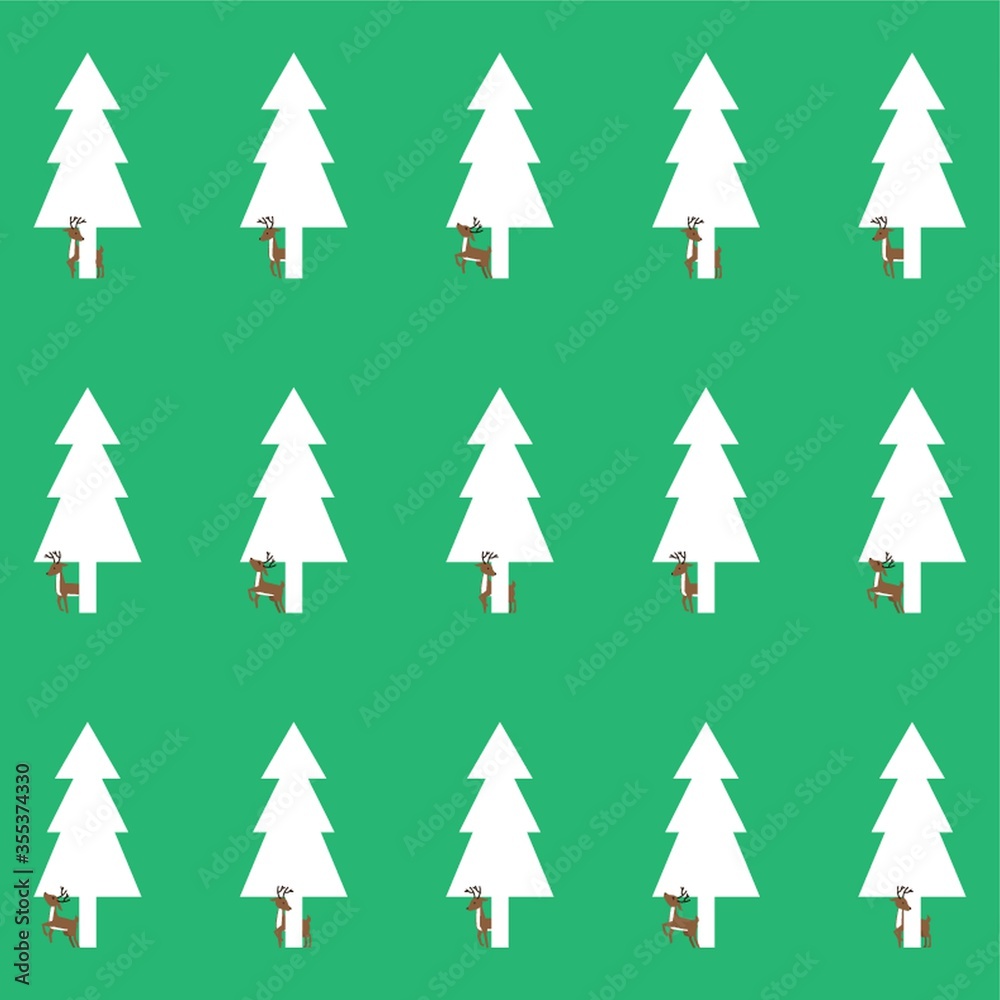 reindeers with pine tree background reindeers with pine tree background
