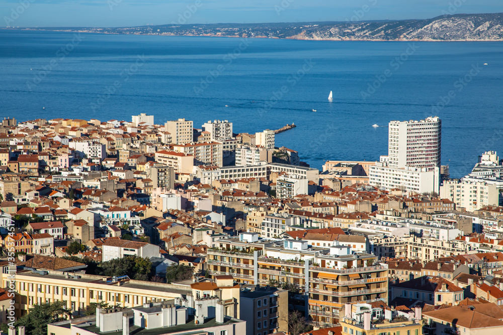 France, Marseille, view over Marseille