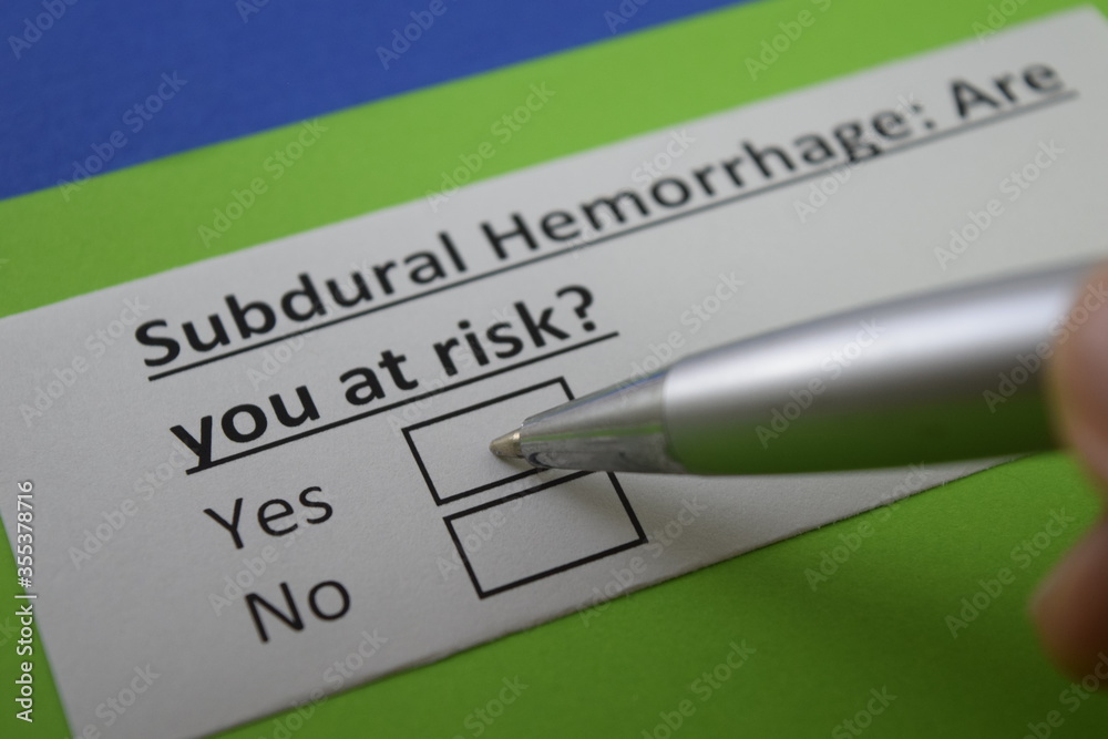 Obraz premium Questionnaire about health problem