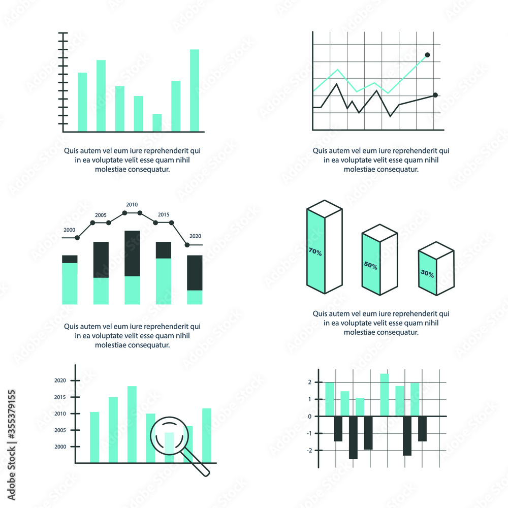Business infographics. Vector set of business elements such as marketing charts, graphs. Inforgaphics data template. Business infographics. Vector set of business elements such as marketing charts, graphs. Inforgaphics data template.