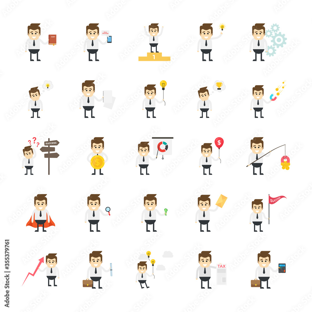 Office Illustrations Pack Office Illustrations Pack