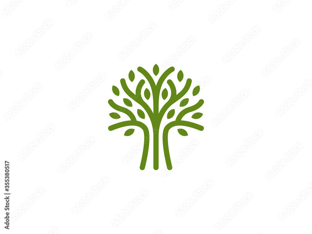 Small Tree Logo Design Modern Simple Eco Natural Vector Template Stock  Vector by ©huda030899 426404282