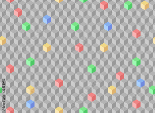 Seamless gray background with geometric pattern.