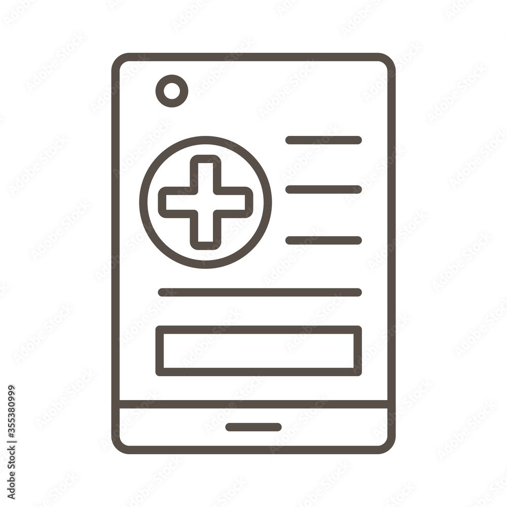 medical order paper line style icon medical order paper line style icon
