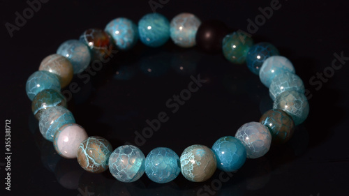 TURQUOISE BRACELET; Natural stone jewelry bracelets. Handmade bead bracelet, a bracelet made of stone round, Colorful, agate, lava.
