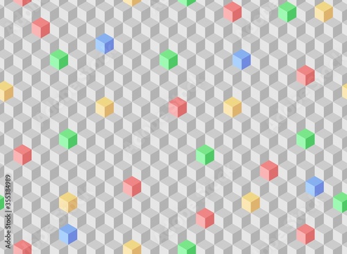 Seamless gray background with geometric pattern.