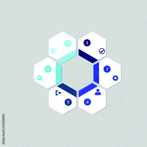 abstract background with hexagons