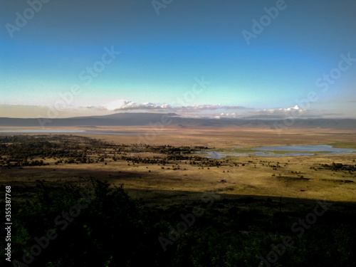 Overview of Ngorongoro Crater in Tanzania