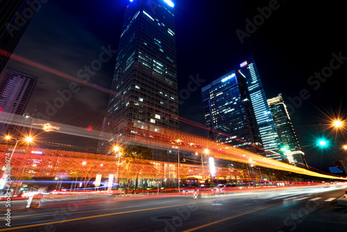 Motion speed effect with City Night