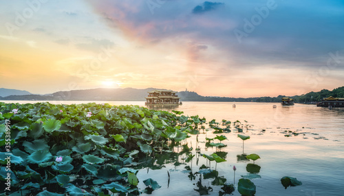 Hangzhou West Lake Garden and architectural landscape