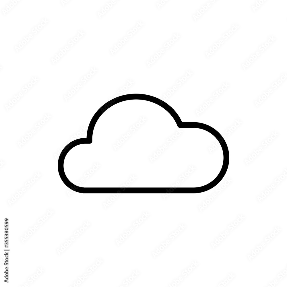 Cloud line icon. Vector illustration Cloud line icon. Vector illustration
