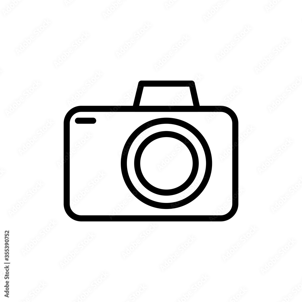 Camera line icon. Vector illustration