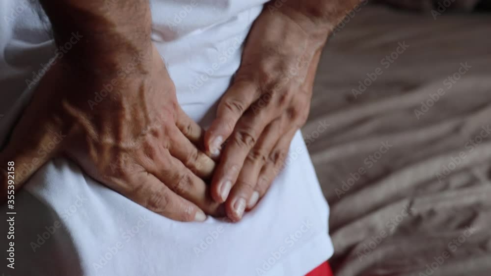 Close up man with low back pain