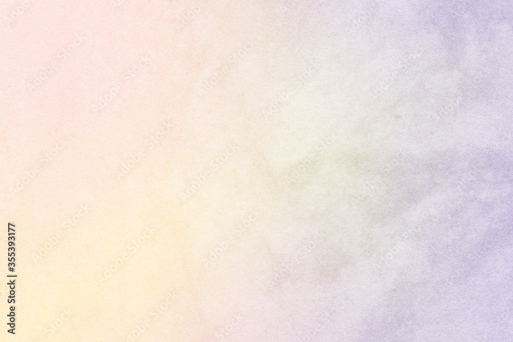 Multicolored pastel abstract background.Gentle tones paper texture. Light gradient.  The colour is soft and romantic.