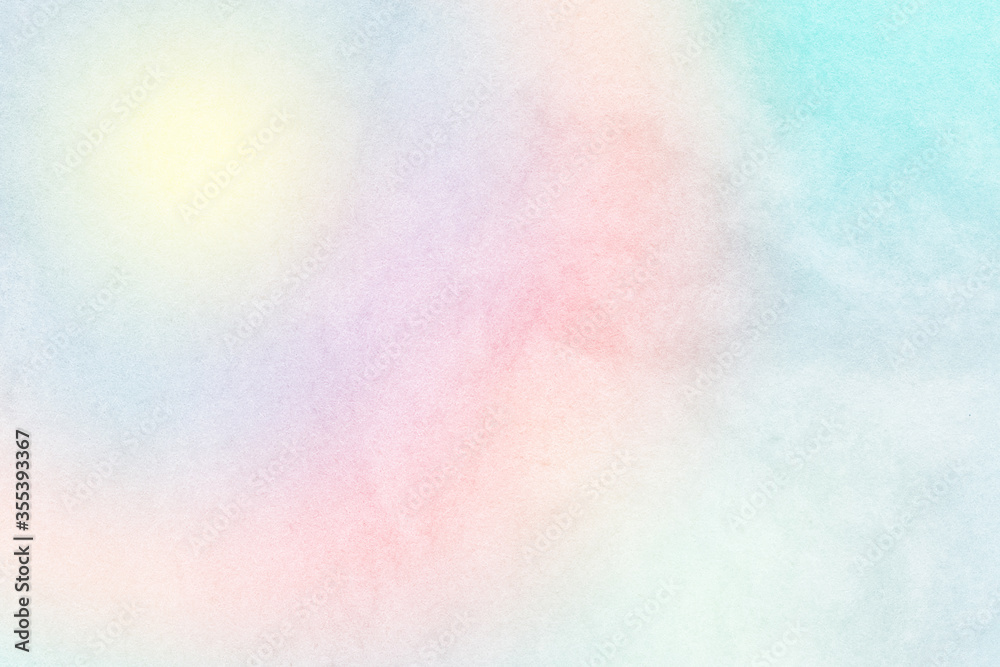 Multicolored pastel abstract background.Gentle tones paper texture. Light gradient.  The colour is soft and romantic.