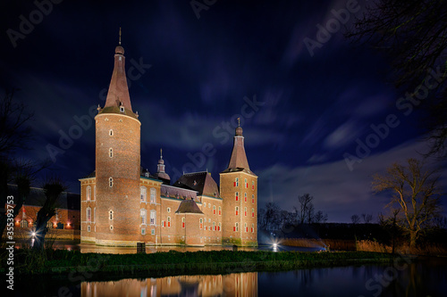 Castle Hoensbroek (The Netherlands) by night