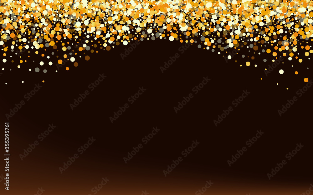 Gold Splash Bridal Brown Dark Background. Holiday 