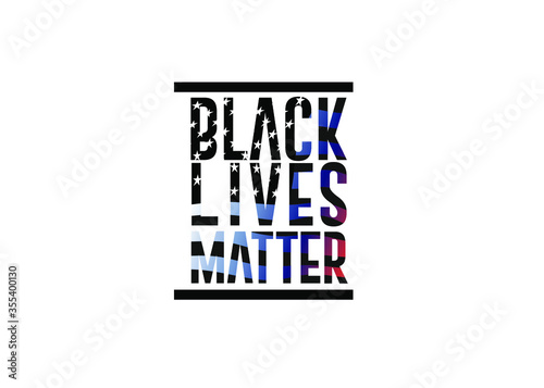Black lives matter white letters on black background