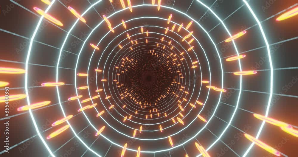 Warp Speed Flythrough a Wormhole