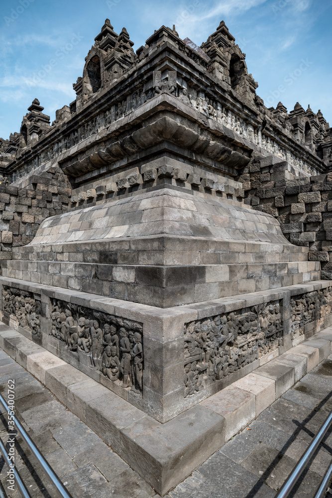 Borobudur Temple, UNESCO World Heritage in Central Java, Indonesia (750AD)