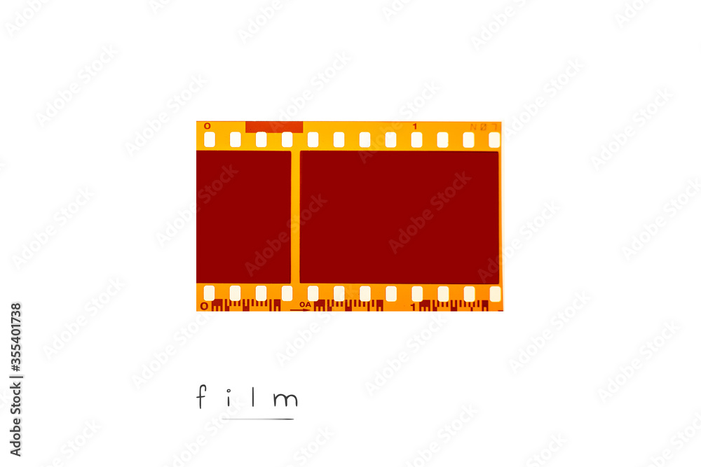 (35 mm.) film collections frame.With white space.film camera. (35 mm.) film collections frame.With white space.film camera.
