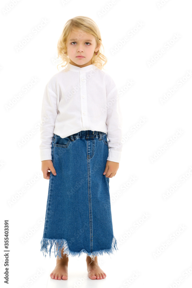 The little girl was offended. The little girl was offended.