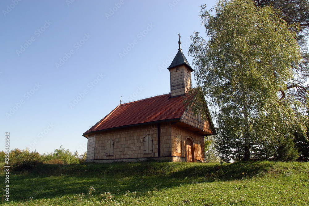 Saint Roch's Chapel in Cvetkovic Brdo, Croatia