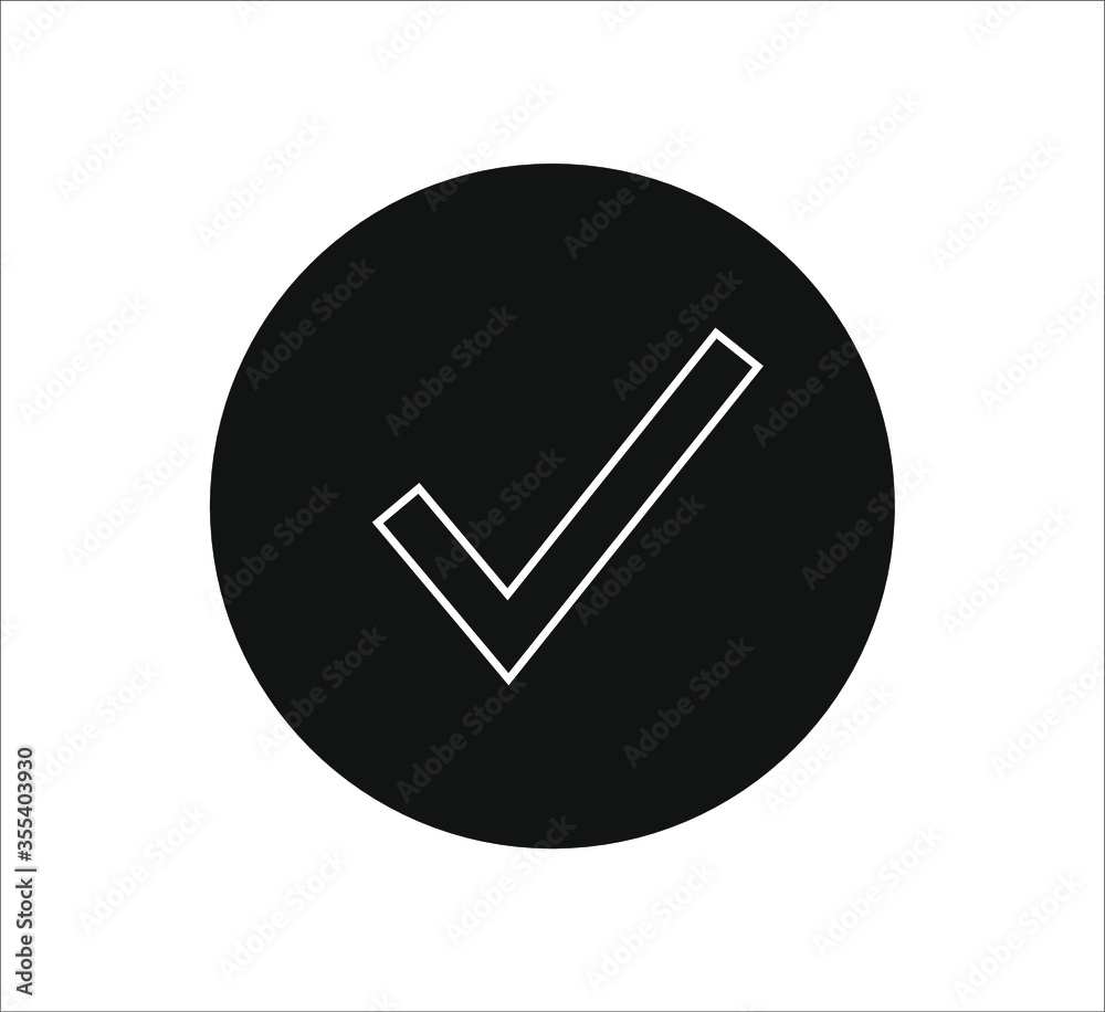 Check mark and X mark icon. illustration for web and mobile design. Check mark and X mark icon. illustration for web and mobile design.