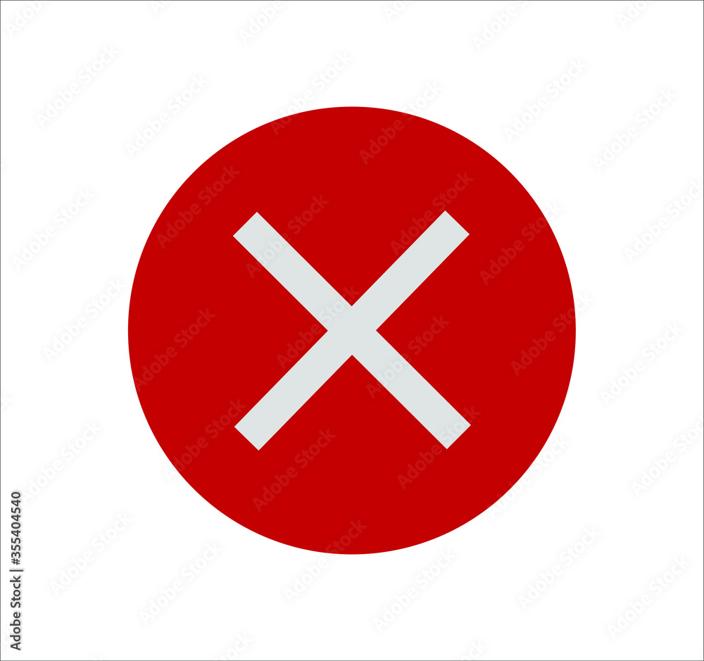 Check mark and X mark icon. illustration for web and mobile design. Check mark and X mark icon. illustration for web and mobile design.