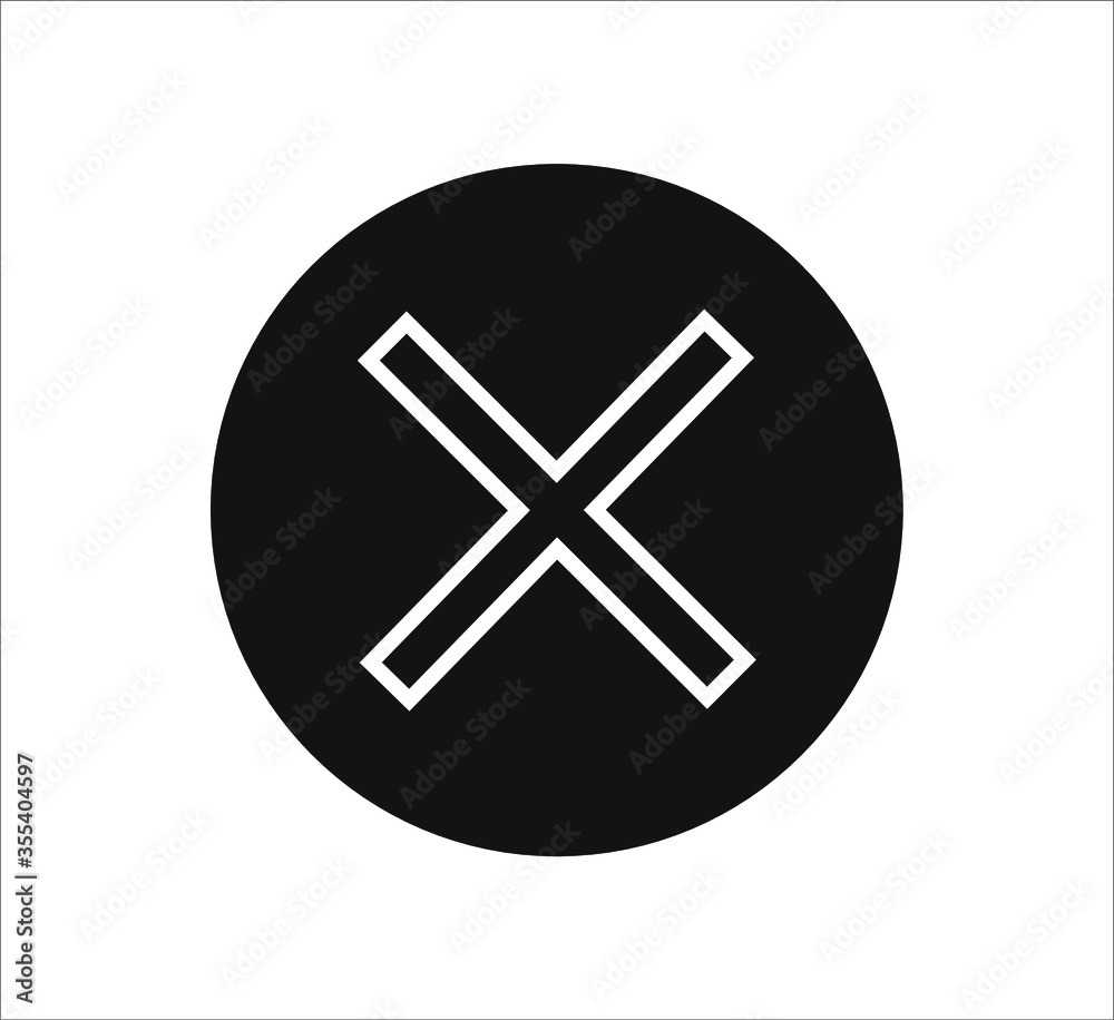 Check mark and X mark icon. illustration for web and mobile design. Check mark and X mark icon. illustration for web and mobile design.