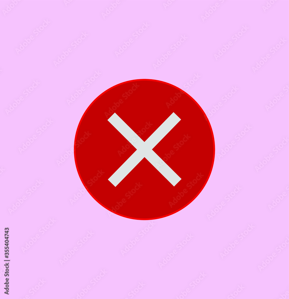Check mark and X mark icon. illustration for web and mobile design. Check mark and X mark icon. illustration for web and mobile design.