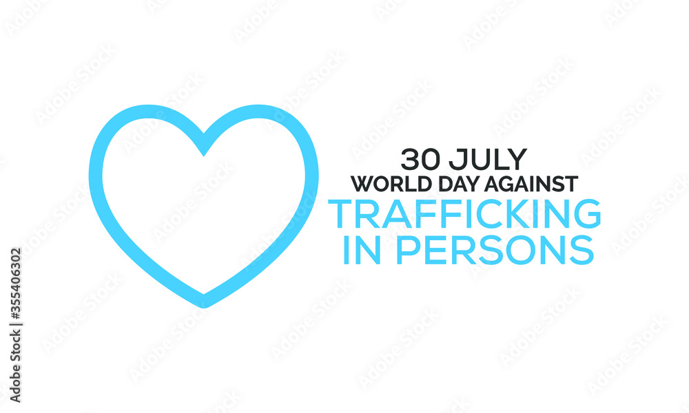Vector illustration on the theme of World day against trafficking in persons observed each year on July 30th across the globe.