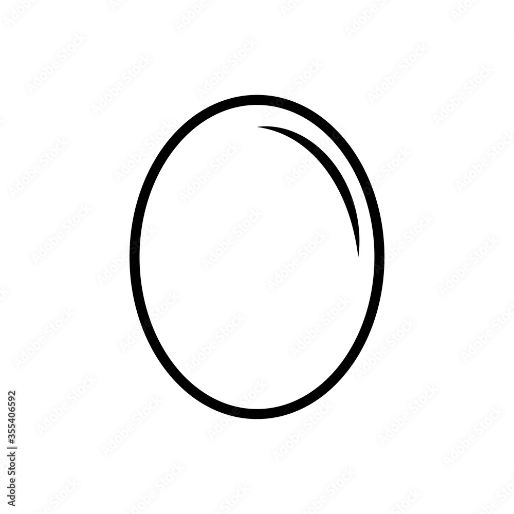 Egg line icon vector Egg line icon vector