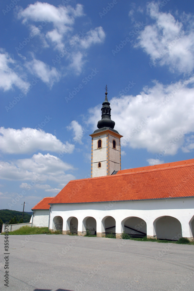 Church of the Three Kings in Komin, Croatia