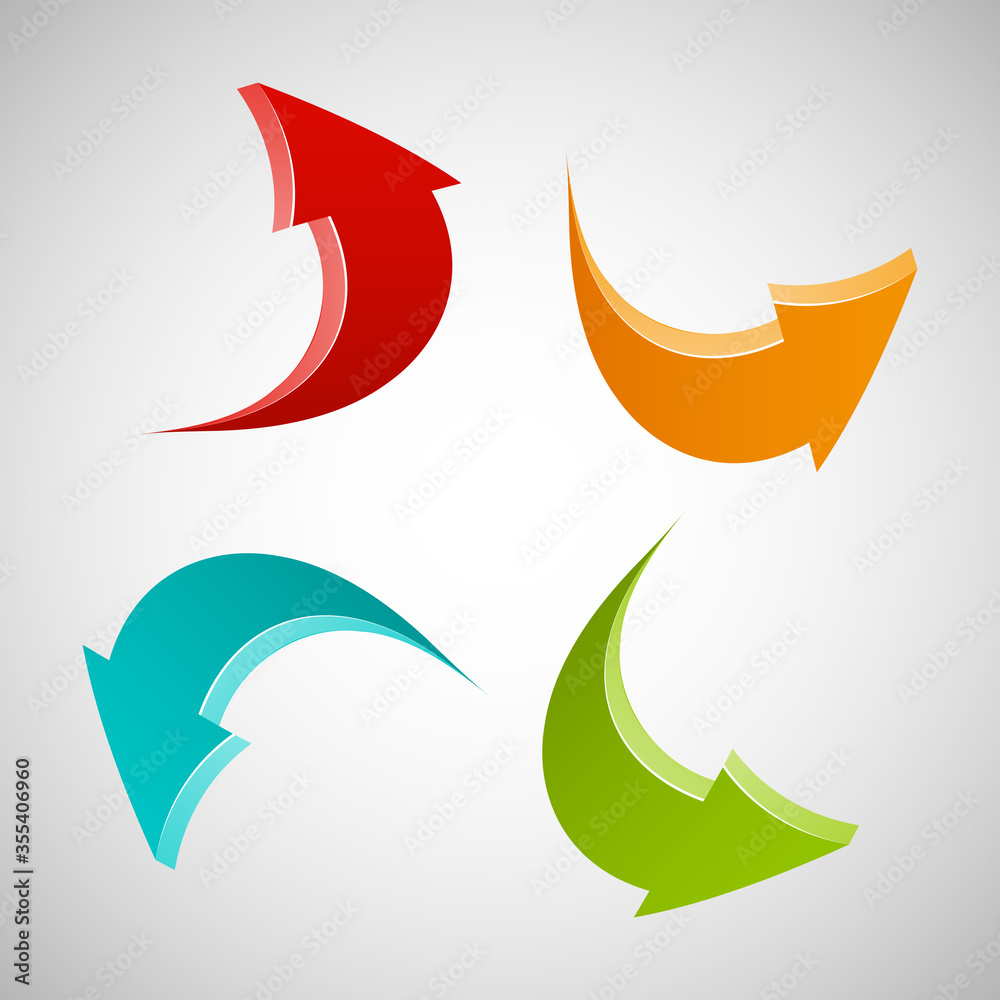 Arrow banners set. Direct shape. 3d Abstract Background. Business infographic presentation diagram. Section compare service. Up and down trend. Paper index. Exact pointer Arrow banners set. Direct shape. 3d Abstract Background. Business infographic presentation diagram. Section compare service. Up and down trend. Paper index. Exact pointer
