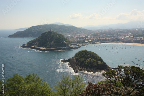Vue Panoramique San Sebastian Pays Basque Espagne 