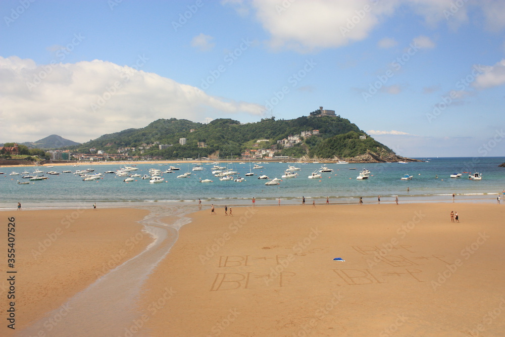Plage de San Sebastian Pays Basque Espagne Plage de San Sebastian Pays Basque Espagne