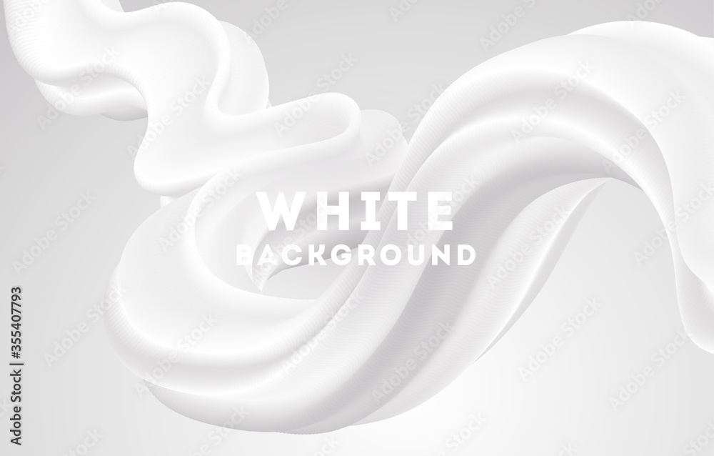 Moving white abstract background. Dynamic Effect. Vector Illustration. Design Template. - obrazy, fototapety, plakaty 