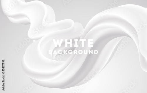Moving white abstract background. Dynamic Effect. Vector Illustration. Design Template. © Maryna Stryzhak