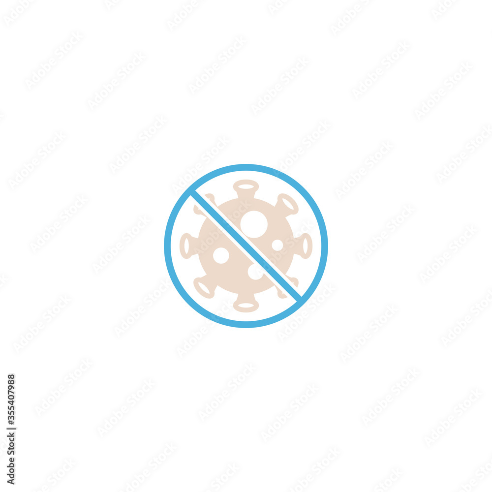 corona virus icon flat vector logo design trendy corona virus icon flat vector logo design trendy