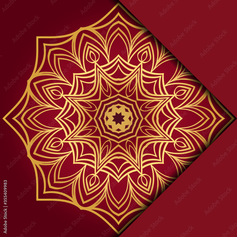 Mandala background. Vector illustration. For book cover