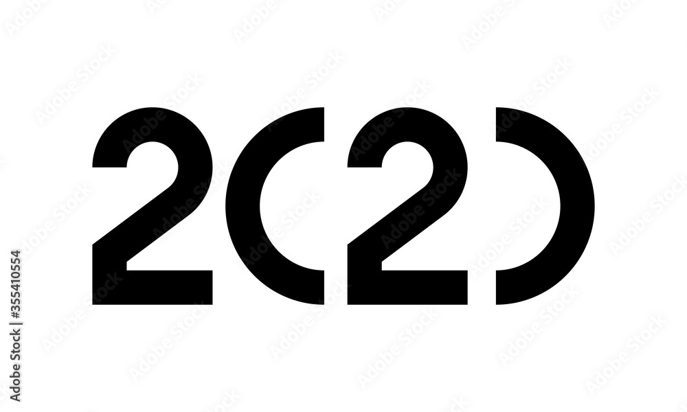 Happy New Year 2020 background. Greeting card 2020 Fonts flyer. Color of date 2020 new year view from above banner. Celebrate brochure icon Happy New Year 2020 background. Greeting card 2020 Fonts flyer. Color of date 2020 new year view from above banner. Celebrate brochure icon