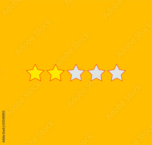 rating star icon. illustration for web and mobile design.