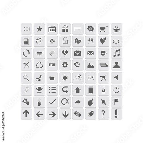 Universal Icons. Simplus series. Multimedia simple icons set