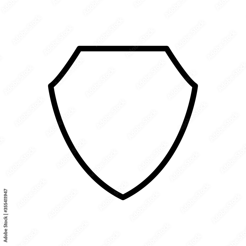 Shield line icon Shield line icon