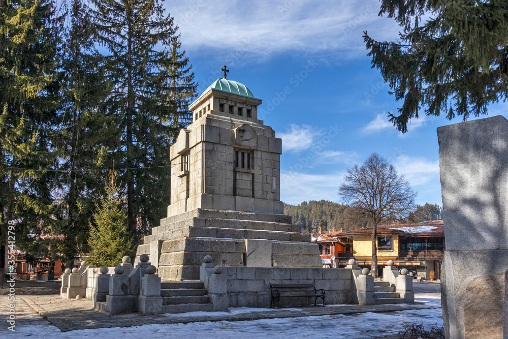 Fototapeta premium Mausoleum-ossuary of Apriltsi in town of Koprivshtitsa, Bulgaria