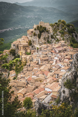 Cervara di Roma little ancient town on the Simbruini mountains in Italy photo